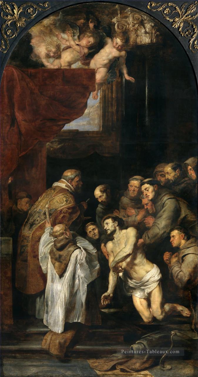 La dernière communion de saint François Baroque Peter Paul Rubens Peintures à l'huile